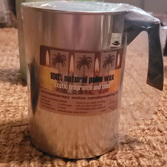 Aromatherapy Votive CANDLE MAKING KIT 100% Natural Palm Wax Exotic Color & Scent - Picture 5 of 8